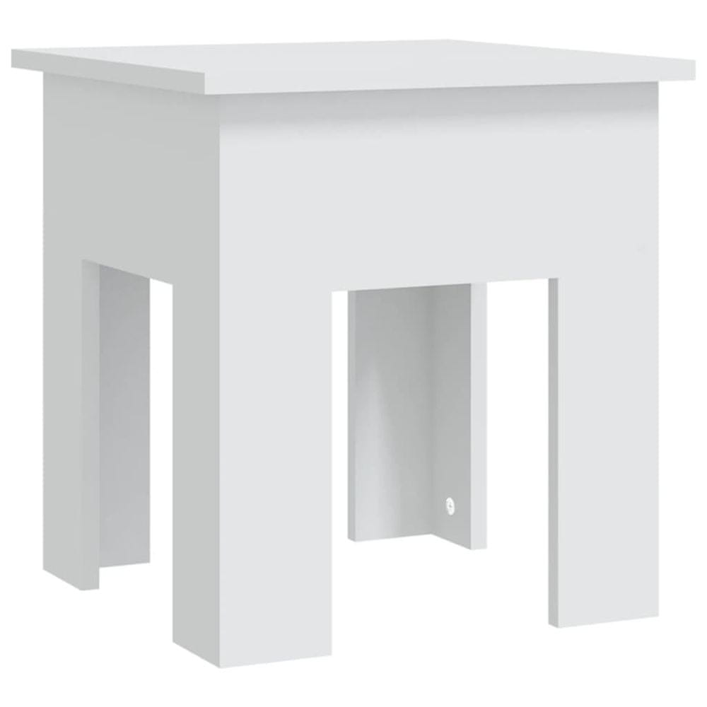 Vidaxl Konferenčný stolík biely 40x40x42 cm drevotrieska